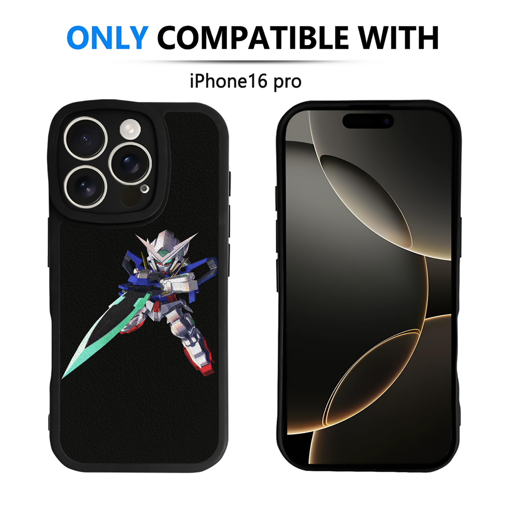 （画像用） 機動戦士ガンダム Mobile Suit Gundam 【iPhone 16シリーズ対応】シリコンスマホケース（レザー調） 材質：シリコン